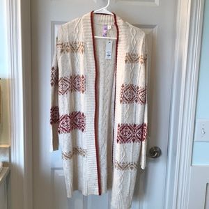 Long cardigan by Alya-NWT. Size Medium.